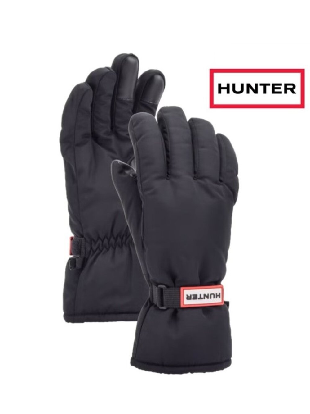 NWT Hunter Waterproof Snow Gloves, Black